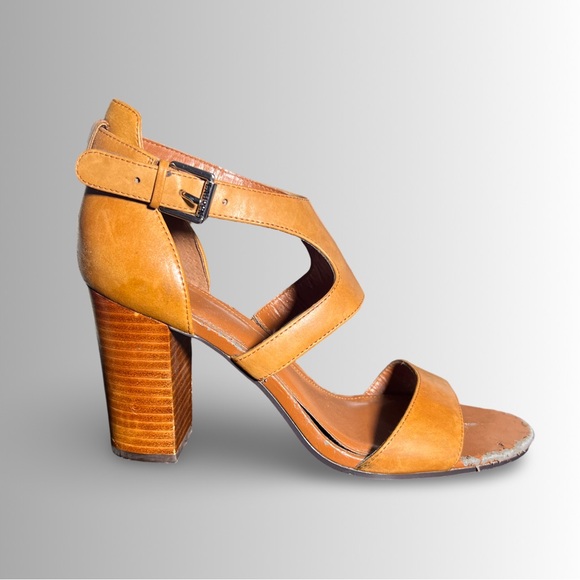 Lauren Ralph Lauren Tahira Leather Block Heel Sandal, Strappy, Size 8 - Picture 5 of 8